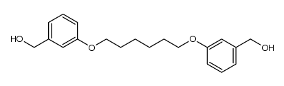 1,6-bis(3-hydroxymethylphenoxy)hexane Structure