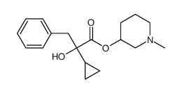 (1-methylpiperidin-3-yl) 2-cyclopropyl-2-hydroxy-3-phenylpropanoate结构式