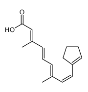 9-(cyclopenten-1-yl)-3,7-dimethylnona-2,4,6,8-tetraenoic acid结构式