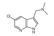 5-氯-N,N-二甲基-1H-吡咯并[2,3-B]吡啶-3-甲胺结构式