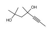 2,4-dimethyl-hept-5-yne-2,4-diol结构式