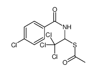 S-{2,2,2-Trichloro-1-[(4-chlorobenzoyl)amino]ethyl} ethanethioate Structure