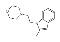 4-[2-(2-methylindol-1-yl)ethyl]morpholine结构式
