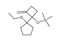 2-(1-ethylthiocyclopentyl)-2-trimethylsiloxycyclobutanone Structure