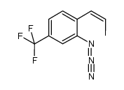 (Z)-2-azido-1-(prop-1-en-1-yl)-4-(trifluoromethyl)benzene结构式