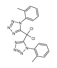 bis-(1-o-tolyl-5-tetrazolyl)-dichloromethane Structure
