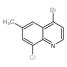 4-Bromo-8-chloro-6-methylquinoline Structure