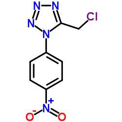 5-(Chloromethyl)-1-(4-nitrophenyl)-1H-tetrazole结构式