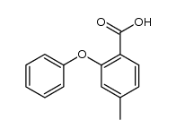 2-phenoxy-4-methylbenzoic acid结构式