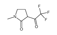 2-Pyrrolidinone, 1-methyl-3-(trifluoroacetyl)- (9CI) Structure