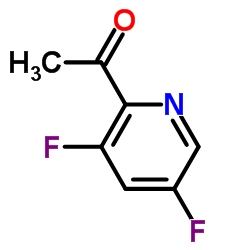 1-(3,5-Difluoro-2-pyridinyl)ethanone Structure
