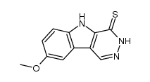 8-methoxy-3H-pyridazino[4,5-b]indole-4(5H)-thione Structure