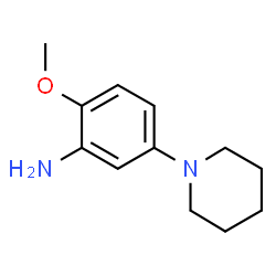 2-methoxy-5-(piperidin-1-yl)aniline Structure