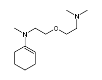 N-(2-(2-(dimethylamino)ethoxy)ethyl)-N-methylcyclohex-1-enamine结构式