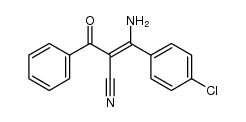 3-amino-2-benzoyl-3-(4-chlorophenyl)acrylonitrile结构式
