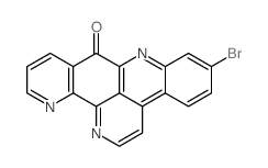 9H-Quino[4,3,2-de][1,10]phenanthrolin-9-one,6-bromo- Structure