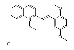 2-[(E)-2-(2,5-dimethoxyphenyl)ethenyl]-1-ethylquinolin-1-ium,iodide Structure