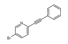 5-bromo-2-(phenylethynyl)pyridine结构式