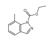 7-methyl-1-ethoxycarbonylindazole结构式