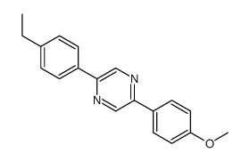 2-(4-ethylphenyl)-5-(4-methoxyphenyl)pyrazine Structure