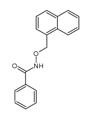 Benzhydroxamsaeure-(naphthyl-(1)-methylether)结构式