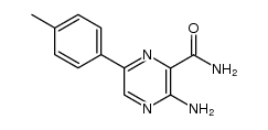 2-amino-3-carbamoyl-5-(p-methylphenyl)pyrazine结构式