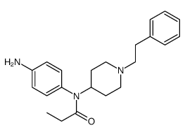 N-(4-aminophenyl)-N-[1-(2-phenylethyl)piperidin-4-yl]propanamide结构式