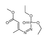 methyl 3-(diethoxyphosphoryldiazenyl)but-2-enoate结构式