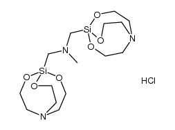 N-methyl-N,N-bis(silatranylmethyl)amine hydrochloride Structure