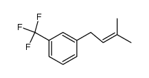 1-(3-methylbut-2-en-1-yl)-3-(trifluoromethyl)benzene结构式