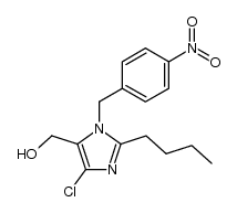 2-Butyl-4-chloro-1-[(4-nitrophenyl)methyl]-1H-imidazole-5-methanol结构式