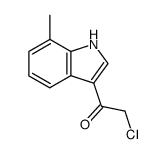 2-Chloro-1-(7-methyl-1H-indol-3-yl)-ethanone结构式