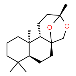 (3R)-1,2,3,6,7,7aα,8,9,10,11,11a,11bβ-Dodecahydro-3,8,8,11aα-tetramethyl-5H-3β,5aβ-epoxynaphth[2,1-c]oxepin结构式