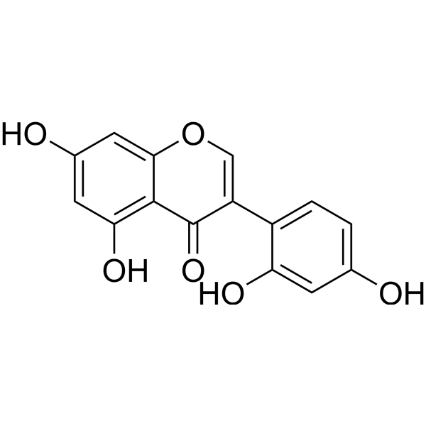 2',4',5,7-Tetrahydroxyisoflavone Structure