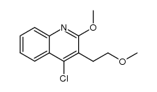 4-Chloro-2-methoxy-3(2'-methoxyethyl)quinoline结构式