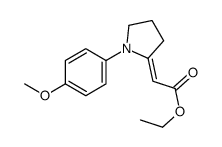 ethyl 2-[1-(4-methoxyphenyl)pyrrolidin-2-ylidene]acetate Structure