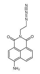 6-amino-2-(2-azidoethyl)-1H-benzo[de]isoquinoline-1,3(2H)-dione Structure