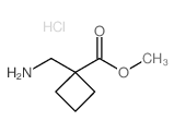 METHYL 1-(AMINOMETHYL)CYCLOBUTANECARBOXYLATE HYDROCHLORIDE structure