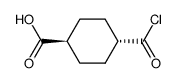 (1r,4r)-4-(chlorocarbonyl)cyclohexane-1-carboxylic acid Structure