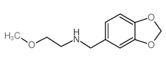 Benzo[1,3]dioxol-5-ylmethyl-(2-methoxy-ethyl)-amine结构式