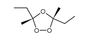 cis-3,5-dimethyl-3,5-diethyl-1,2,4-trioxolane结构式