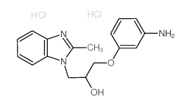 1-(3-Amino-phenoxy)-3-(2-methyl-benzoimidazol-1-yl)-propan-2-ol dihydrochloride结构式