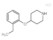 2-Ethylphenyl 4-piperidinyl ether hydrochloride Structure