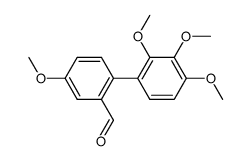 2',3',4,4'-tetramethoxy[1,1'-biphenyl]-2-carboxaldehyde结构式