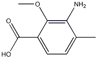 3-Amino-2-methoxy-4-methyl-benzoic acid Structure