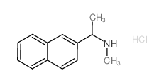 N-methyl-1-naphthalen-2-ylethanamine,hydrochloride结构式