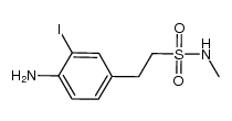 2-(4-amino-3-iodo-phenyl)ethanesulfonic acid methylamide Structure