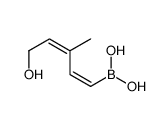 [(1E,3E)-5-hydroxy-3-methylpenta-1,3-dienyl]boronic acid Structure