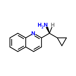 (S)-1-Cyclopropyl-1-(2-quinolinyl)methanamine结构式