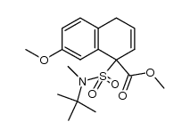 methyl 1,4-dihydro-1-[N-(1',1'-dimethylethyl)-N-methylsulfamoyl]-7-methoxynaphthalene-1-carboxylate结构式